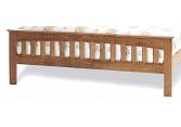 4ft small double Leah Oak finish wood frame bedstead 4